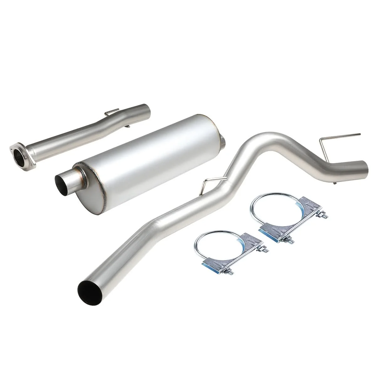 2011-2014 Ford F-150 3.5L Crew Cab Catback Exhaust Single Tip Stainless Steel - Image 4