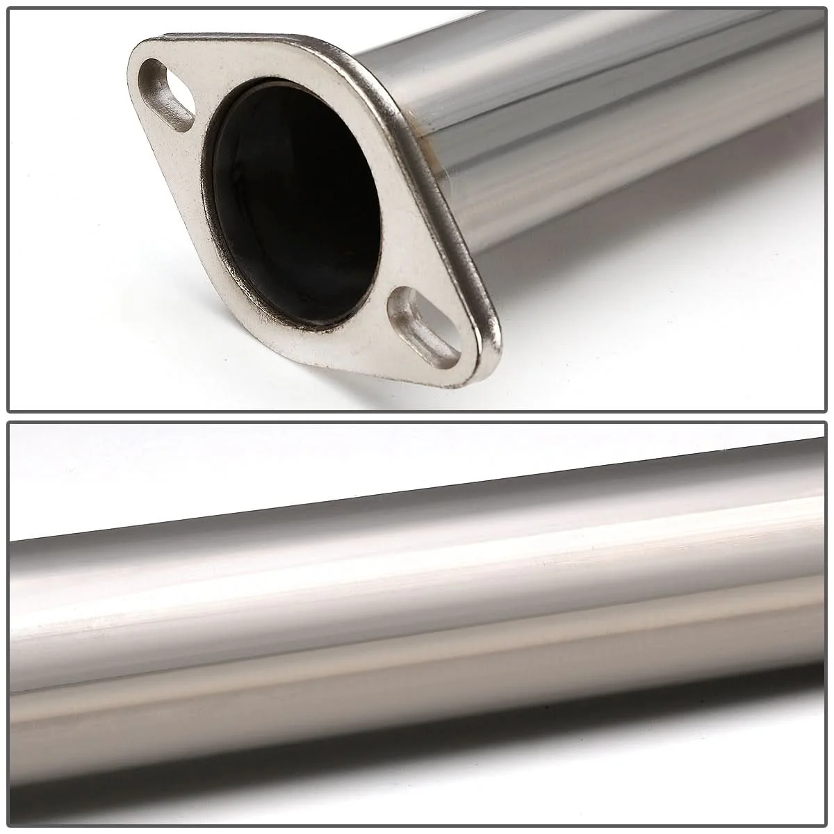 2011-2014 Ford Mustang 3.7L V6 Catback Exhaust Dual Rolled Tip Stainless Steel - Image 5