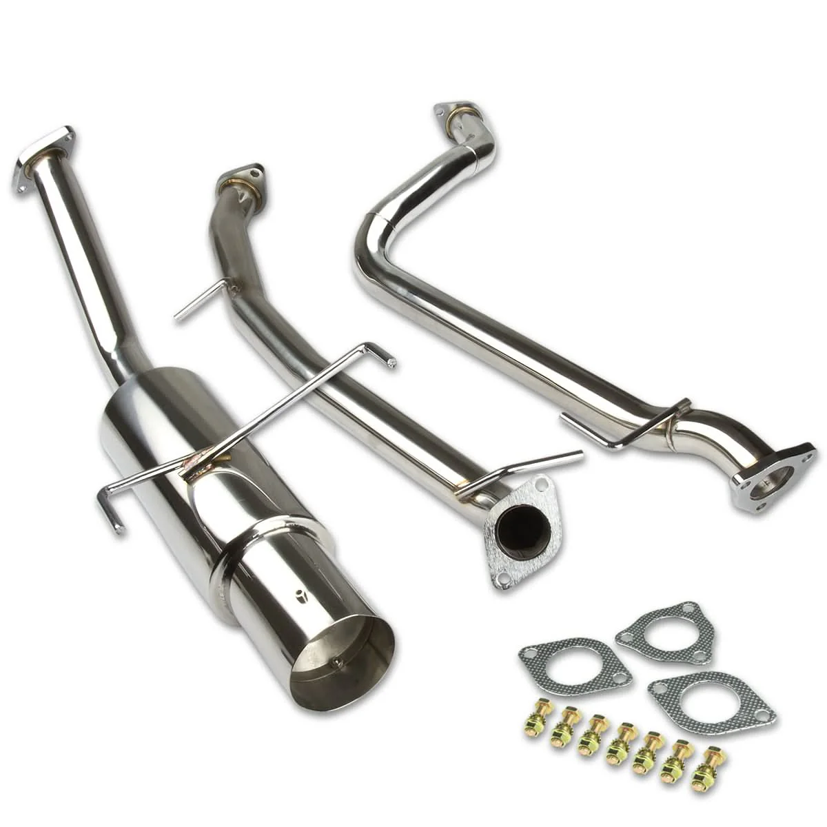 2011-2014 Honda CR-Z Catback Exhaust Single Tip Stainless Steel - Image 2