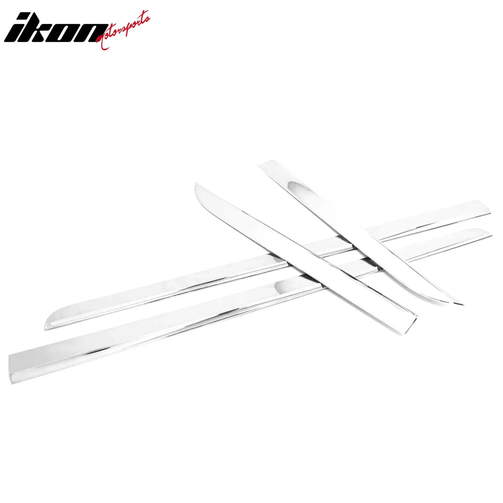 2011-2014 Hyundai Sonata Chrome 4PCS LH RH Lower Door Molding Trim ABS - Image 2