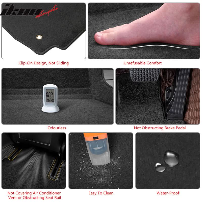 2011-2015 Ford Focus Car Floor Mats Carpet 4PC Nylon - Image 20