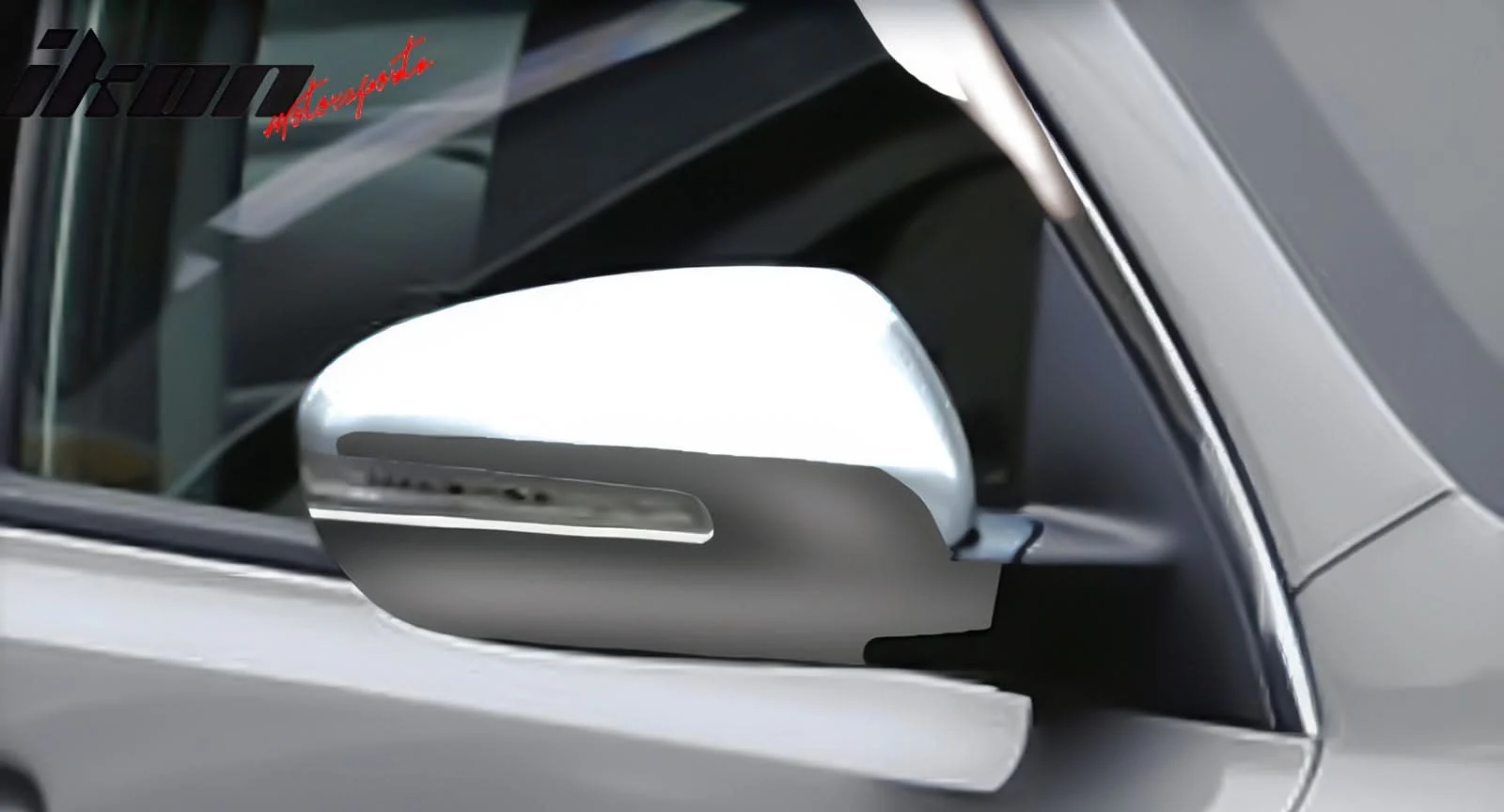 2011-2015 Kia Optima LX EX SX Rearview Mirror Cover Overlay Chrome ABS