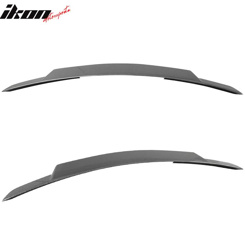 2011-2016 Benz SLK R172 Convertible V Style Carbon Fiber Trunk Spoiler - Image 3