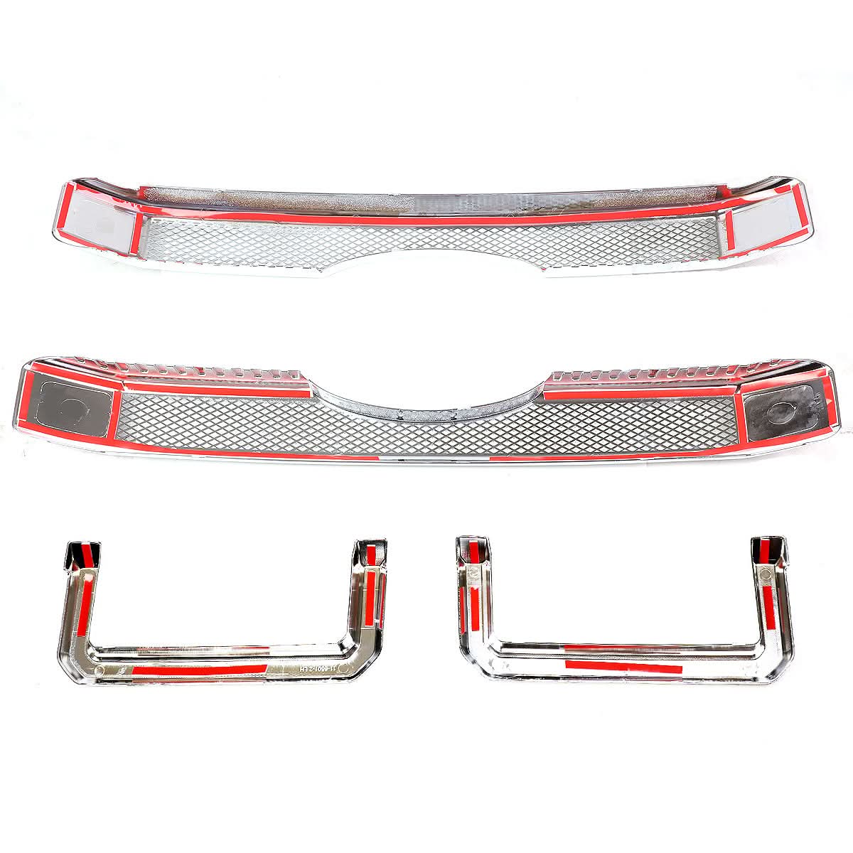 2011-2016 Ford F-250 F-350 Diamond Mesh Grille Overlay - Chrome - Image 7