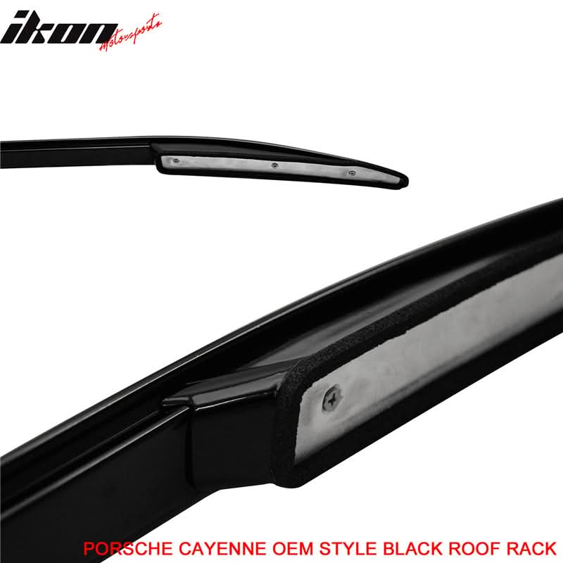 2011-2016 Porsche Cayenne OE Style Black Roof Rack Cross Bar Aluminum - Image 4