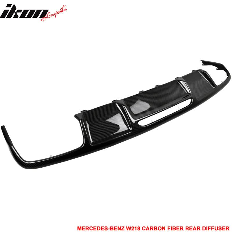 2011-2017 Benz CLS Class W218 Rear Bumper Lip Diffuser Carbon Fiber - Image 5
