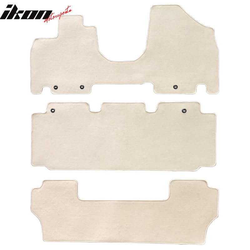 2011-2017 Honda Odyssey Car Floor Mats Carpet 3PC Nylon - Image 3