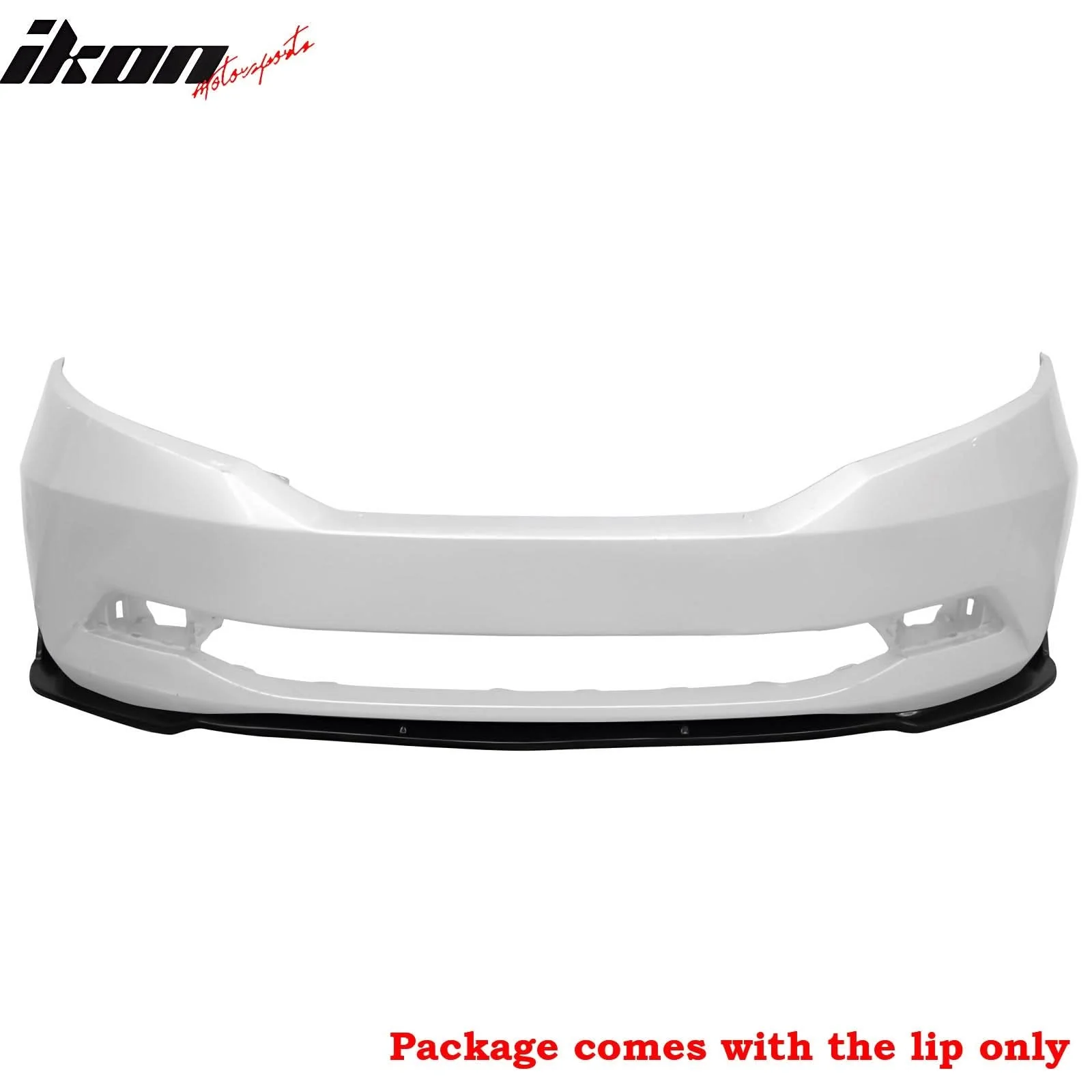 2011-2017 Honda Odyssey CK Style Unpainted Black Front Bumper Lip PU - Image 2