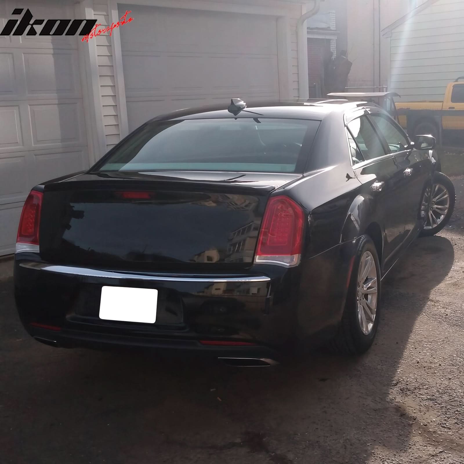 2011-2023 Chrysler 300 Painted #PX8 Black Rear Spoiler Wing ABS - Image 8