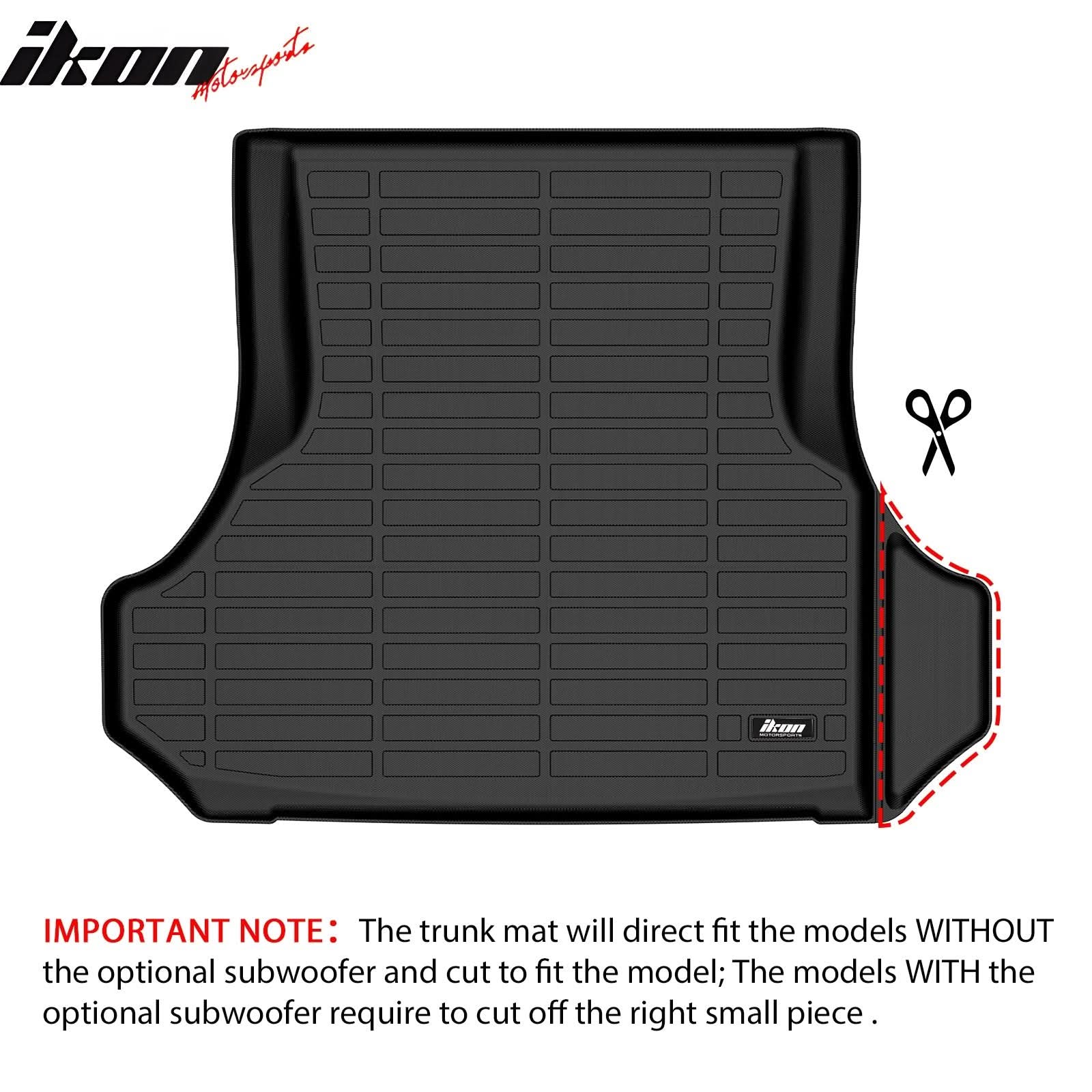 2011-2023 Dodge Charger & Chrysler 300 3D Trunk Mat Cargo Liner TPE - Image 7