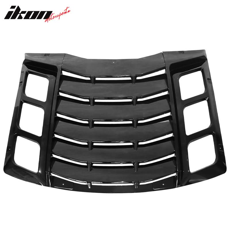 2011-2023 Dodge Charger IKON ABS Rear Window Louver 3PCS - Image 10