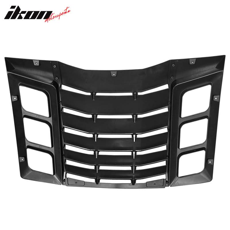 2011-2023 Dodge Charger IKON ABS Rear Window Louver 3PCS - Image 12