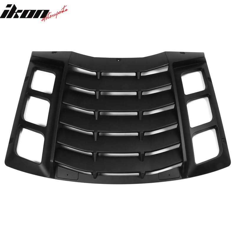 2011-2023 Dodge Charger IKON ABS Rear Window Louver 3PCS - Image 2