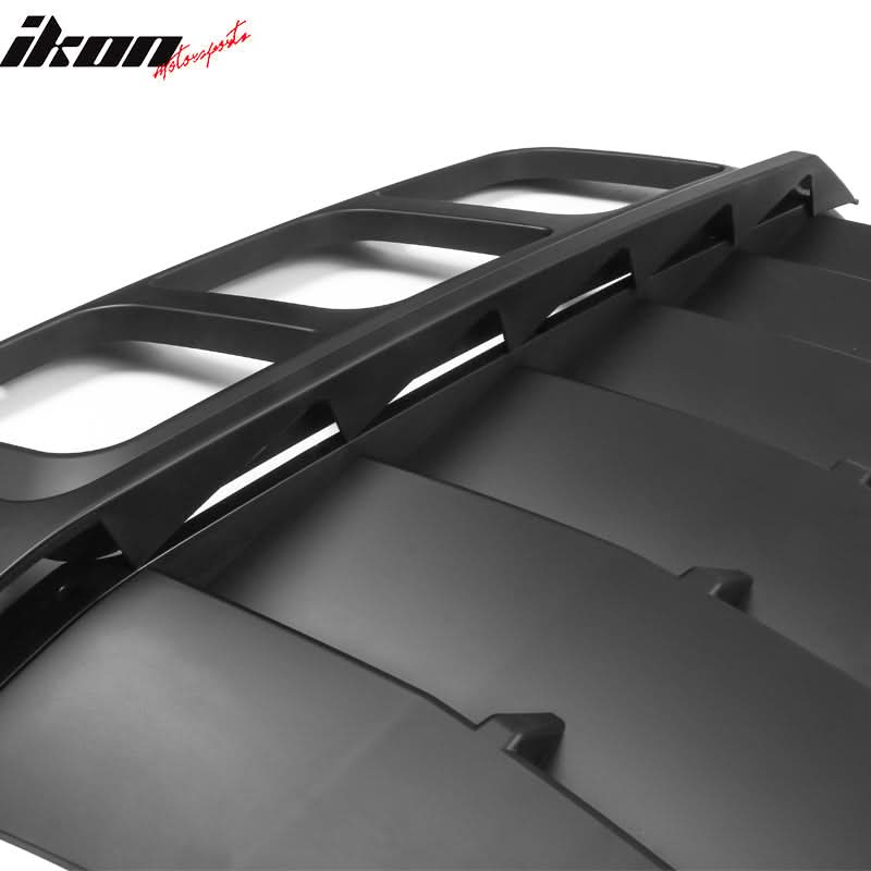 2011-2023 Dodge Charger IKON ABS Rear Window Louver 3PCS - Image 4