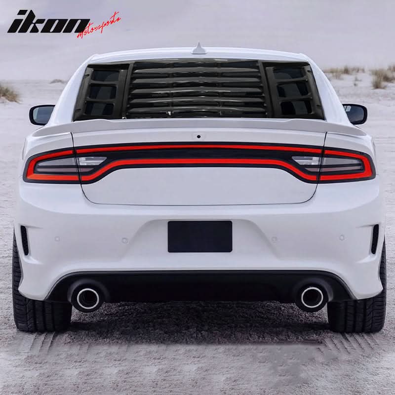 2011-2023 Dodge Charger IKON ABS Rear Window Louver 3PCS - Image 9