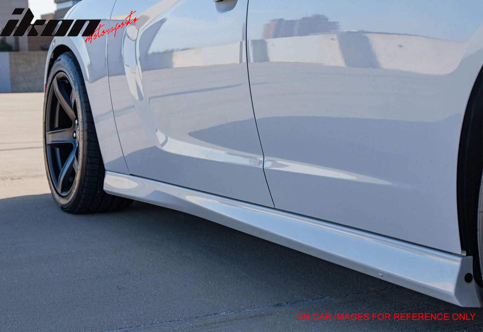 2011-2023 Dodge Charger SRT Style Side Skirt Rocker Panel Extension PP - Image 3
