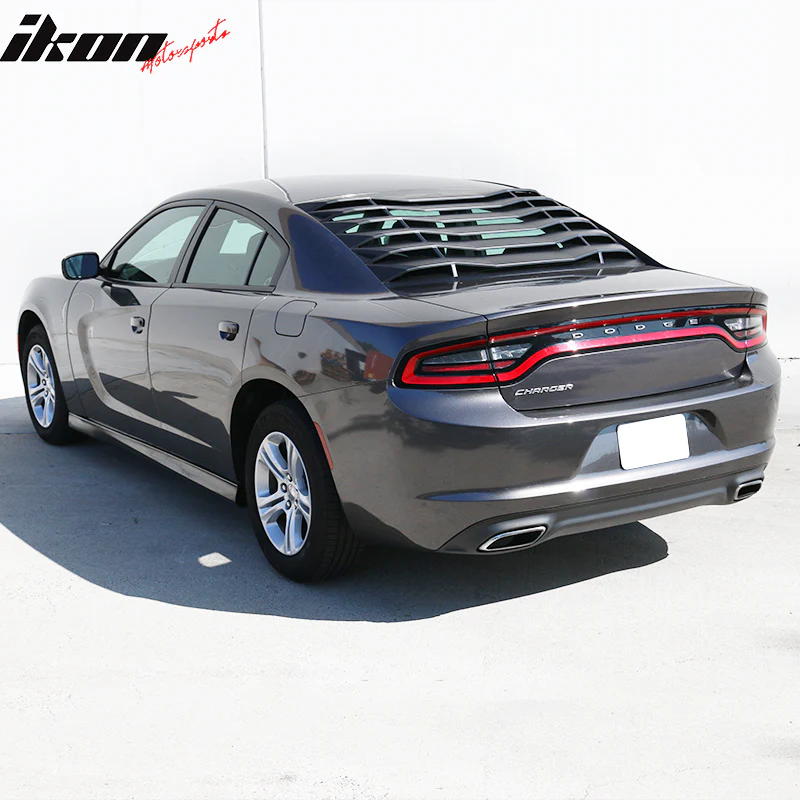 2011-2023 Dodge Charger Unpainted Side Skirts Rocker Panels Pair PU - Image 3