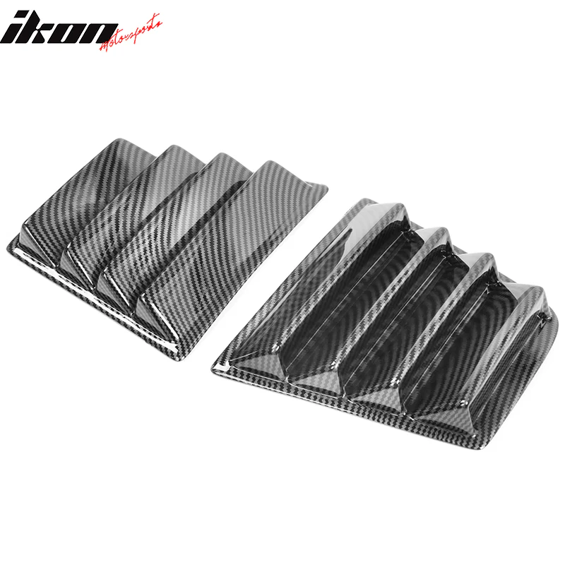 2011-2023 Dodge Charger V1 Side & Rear Window Louver Cover CF Print - Image 9