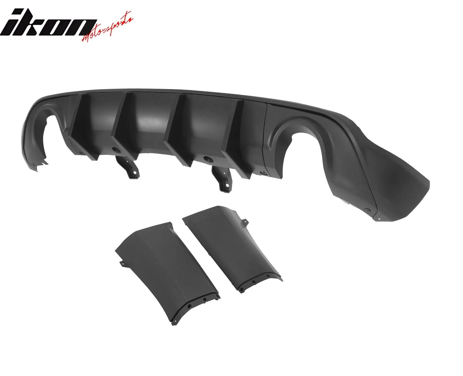 2011-2024 Dodge Durango Rear Bumper Lip Diffuser V1 Matte Black Apron - Image 6