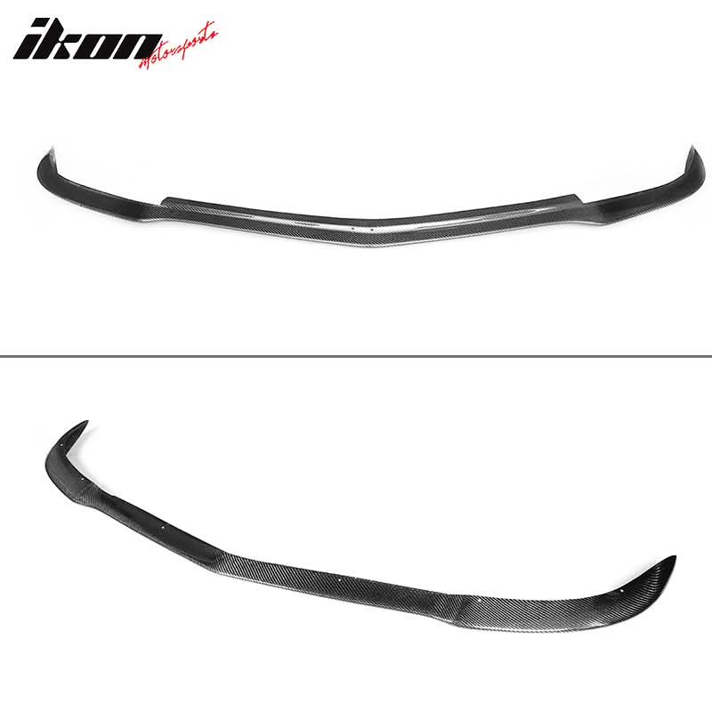 2012-2014 Benz C Class W204 MC Style Front Bumper Lip Carbon Fiber - Image 2