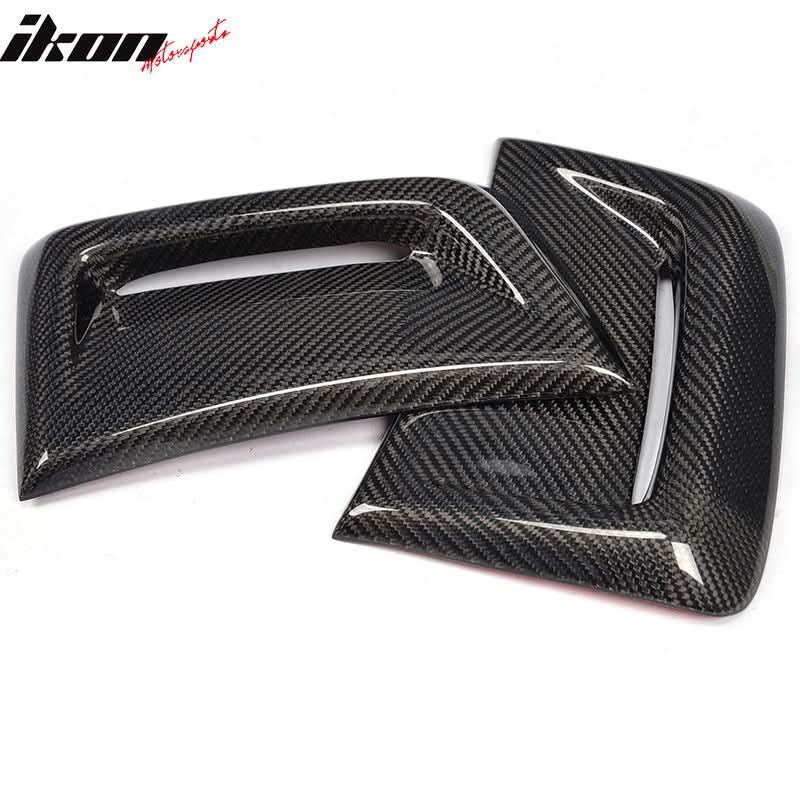 2012-2014 Benz W204 C63 AMG Style Side Fender Fin Vent Carbon Fiber - Image 2