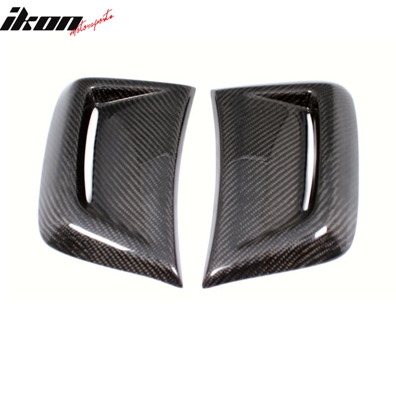 2012-2014 Benz W204 C63 AMG Style Side Fender Fin Vent Carbon Fiber - Image 3
