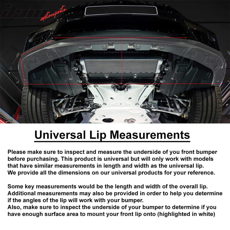 2012-2014 Chevrolet Sonic 4Dr Sedan 2 Piece Rear Bumper Lip Splitter - Image 4