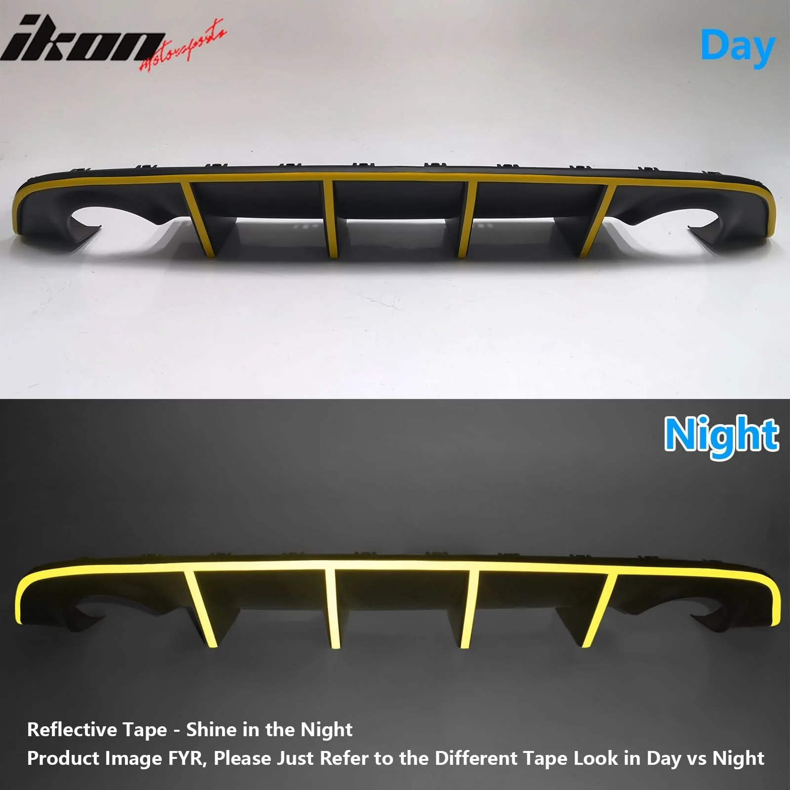 2012-2014 Dodge Charger OE Style Rear Diffuser + Reflective Tape - Image 15