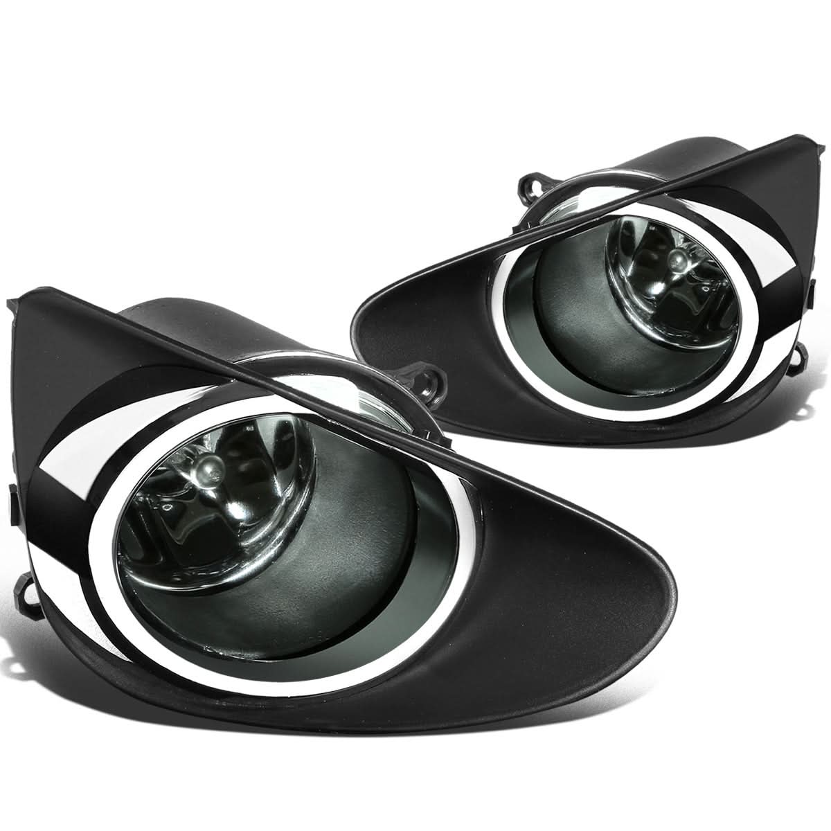 2012-2014 Toyota Yaris Sedan Fog Lights w/ Switch H11 Bulb Smoke - Image 2