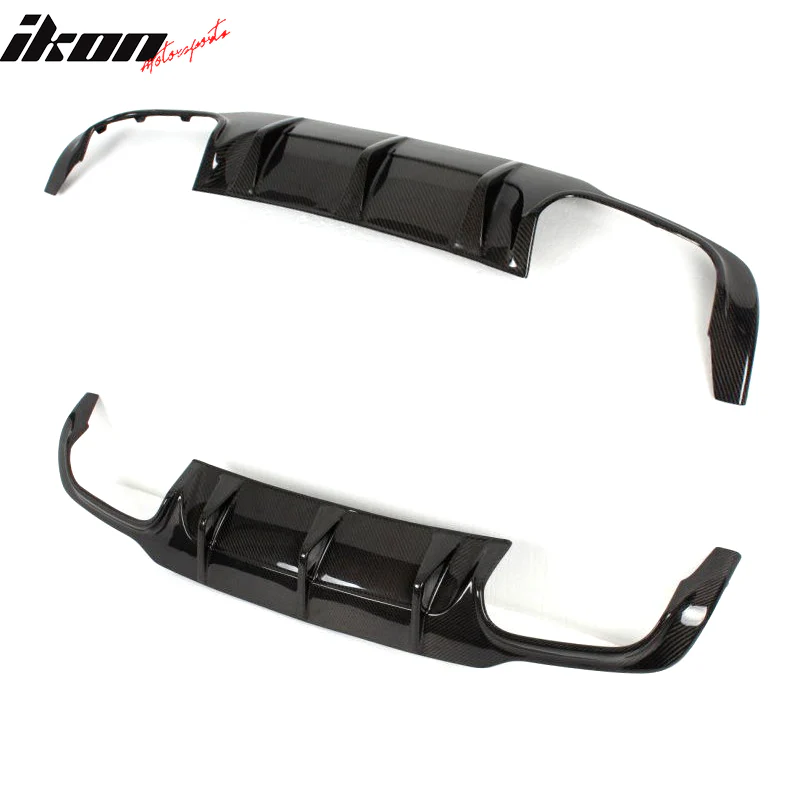 2012-2015 Benz C Class W204 C63 Style Rear Lip Diffuser Carbon Fiber - Image 2