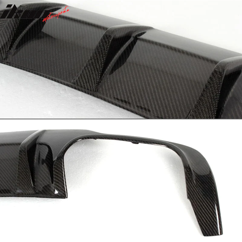 2012-2015 Benz C Class W204 C63 Style Rear Lip Diffuser Carbon Fiber - Image 4