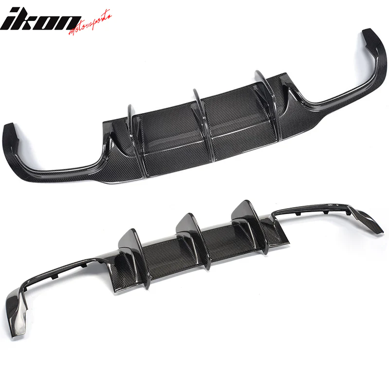 2012-2015 Benz W204 C63 AMG Style Rear Bumper Diffuser Carbon Fiber - Image 4
