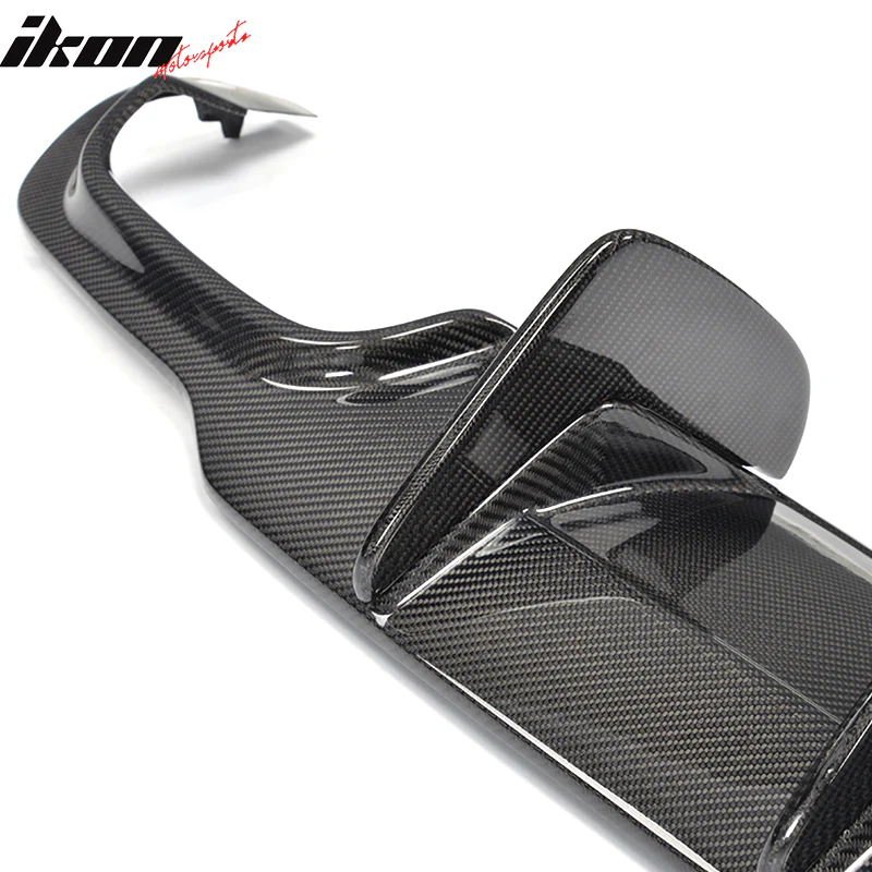 2012-2015 Benz W204 C63 AMG Style Rear Bumper Diffuser Carbon Fiber - Image 7