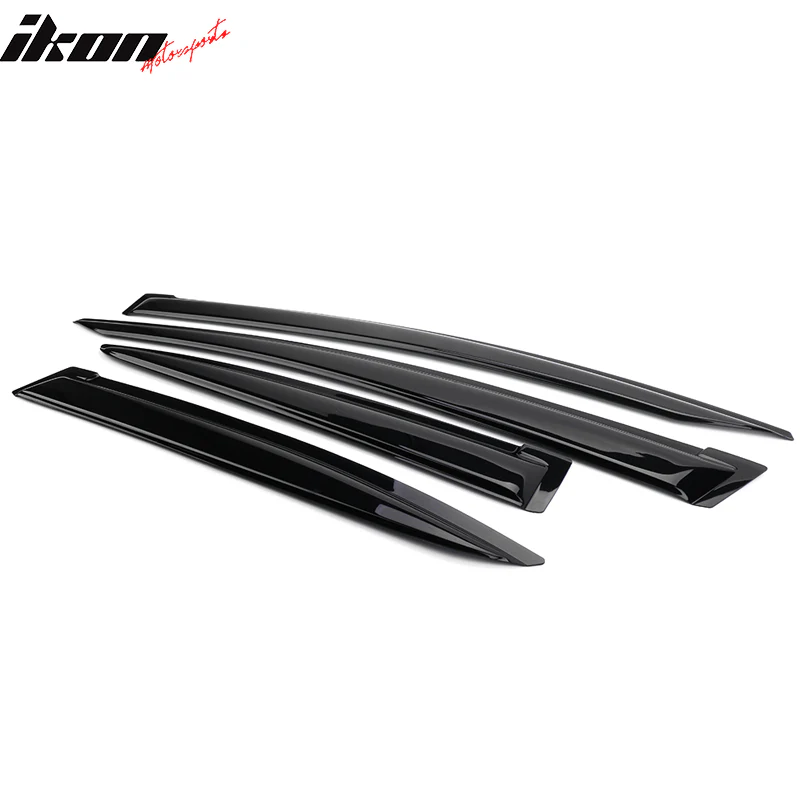 2012-2015 Honda Civic 4Door Sedan Acrylic 4PC Tape On Window Visors - Image 11