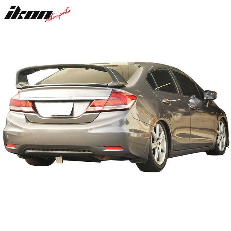 2012-2015 Honda Civic 4Dr Mugen Style Painted Trunk Spoiler Wing ABS - Image 3
