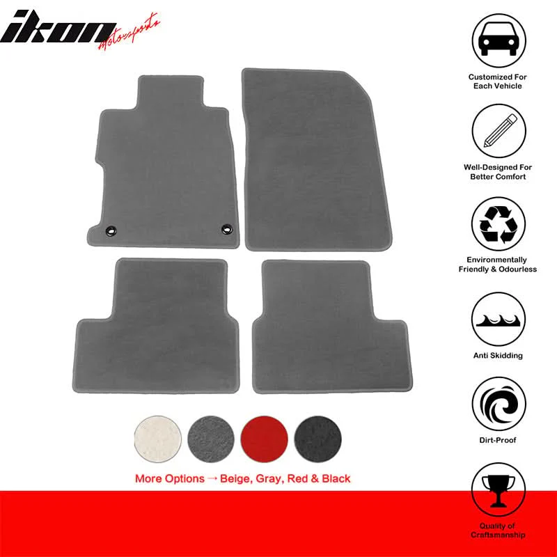 2012-2015 Honda Civic Coupe Car Floor Mats Carpet 4PC Nylon - Image 13