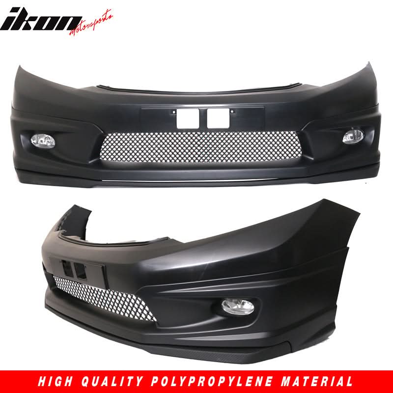 2012-2015Â Honda Civic 9th Gen FB6 Front Bumper Lip Conversion Foglight - Image 3
