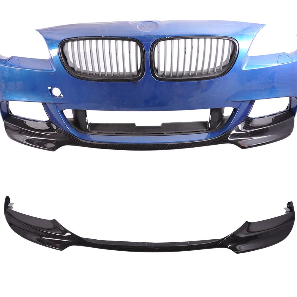 2012-2016 BMW F10 5 Series M Sport Mtech V Style Front Bumper Lip - Image 13