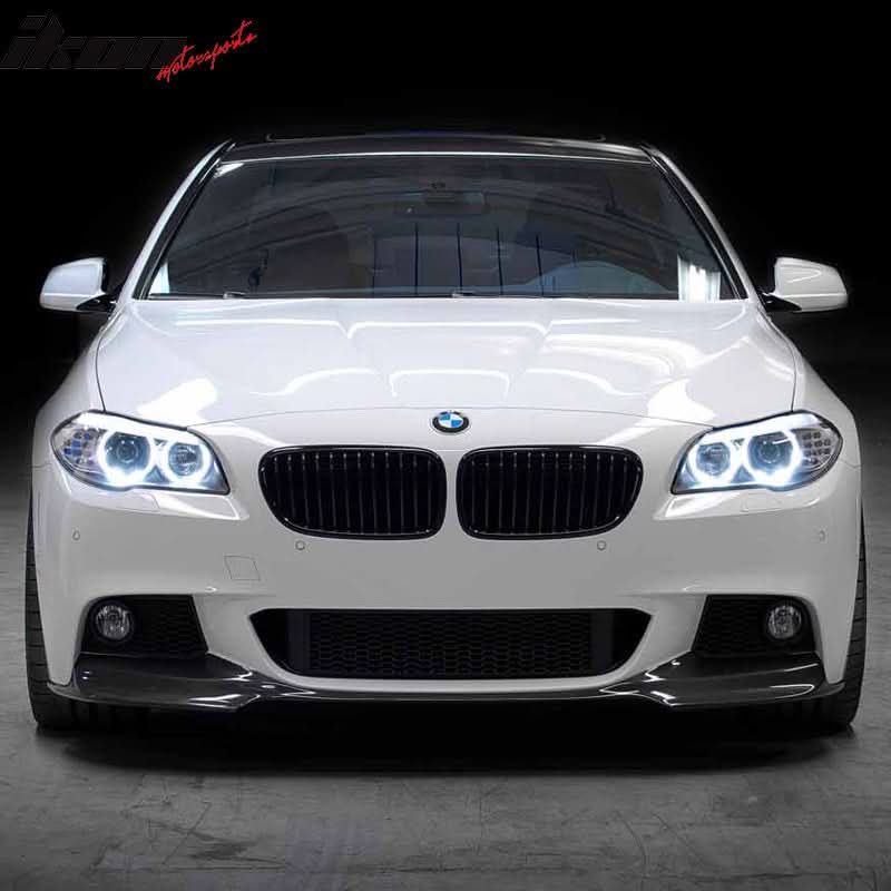 2012-2016 BMW F10 5 Series M Sport Mtech V Style Front Bumper Lip - Image 4