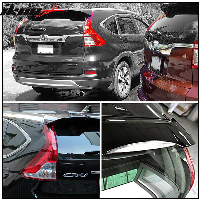 2012-2016 Honda CR-V 4-Door OE Style Gloss Black Roof Spoiler Wing ABS - Image 2