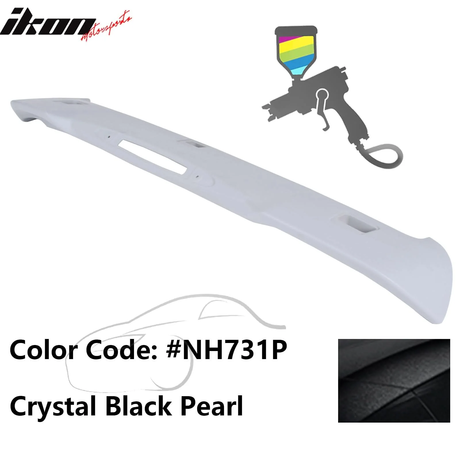 2012-2016 Honda CR-V OE Style Painted #NH731P Black Roof Spoiler ABS