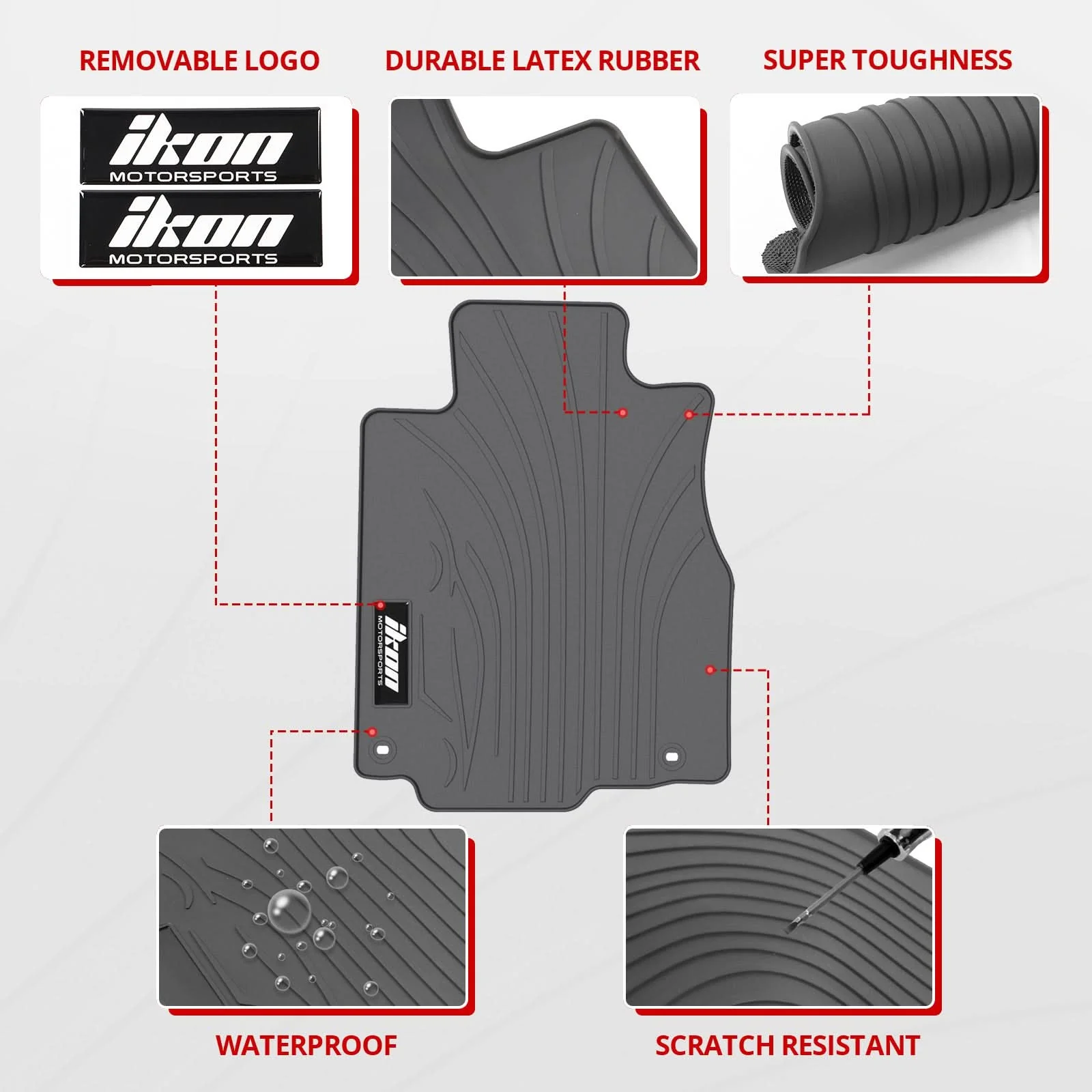 2012-2016 Honda CRV Front Rear Floor Mats Carpets 3PC - Image 13