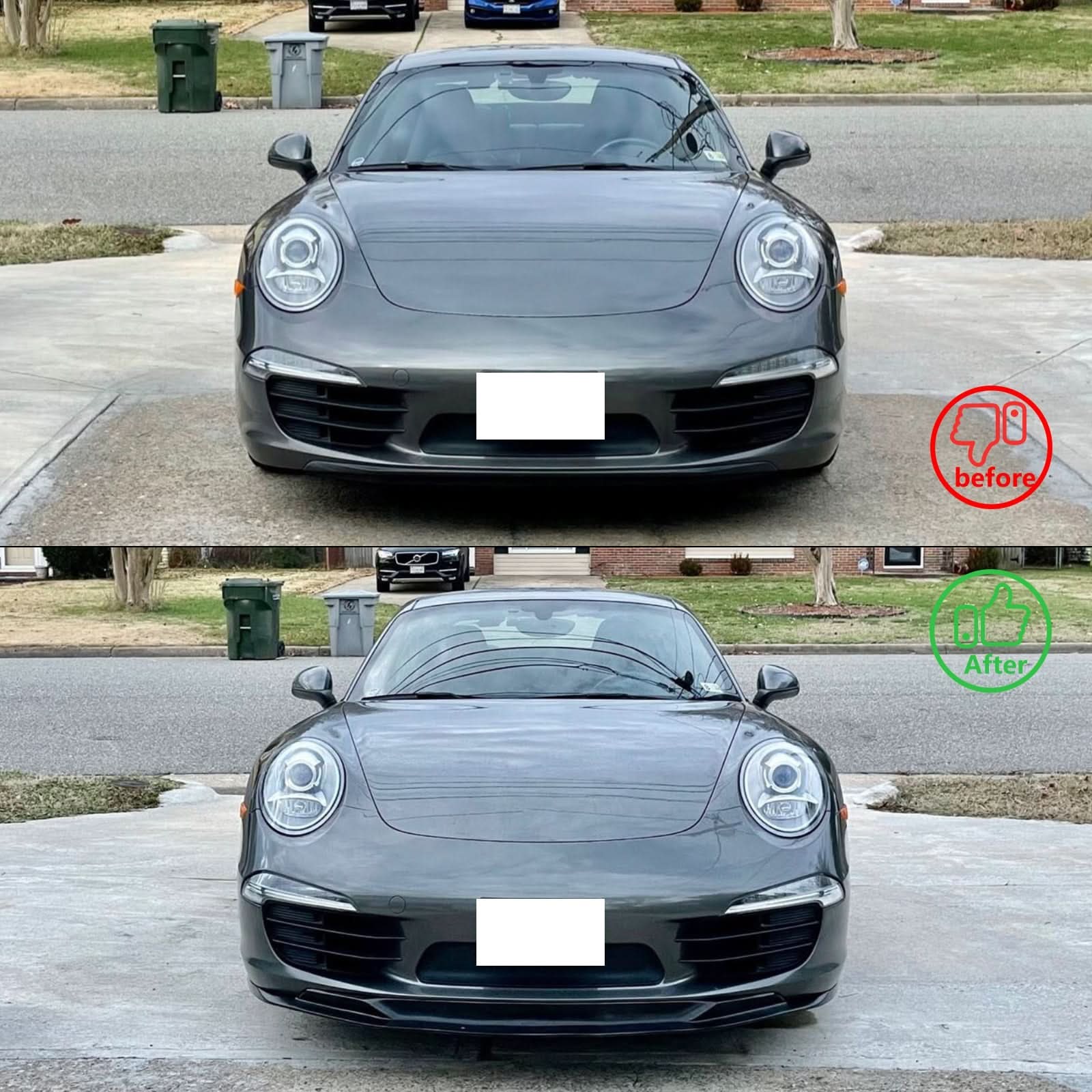 2012-2016 Porsche 911 991 Carrera Front Lip Splitter Air Dam S1 Style - Image 6