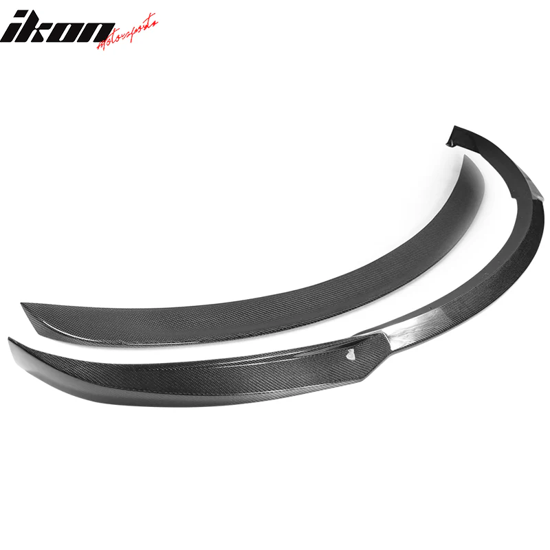 2012-2016 Tesla Model S Front Bumper Lip & OE Trunk Spoiler CF - Image 5