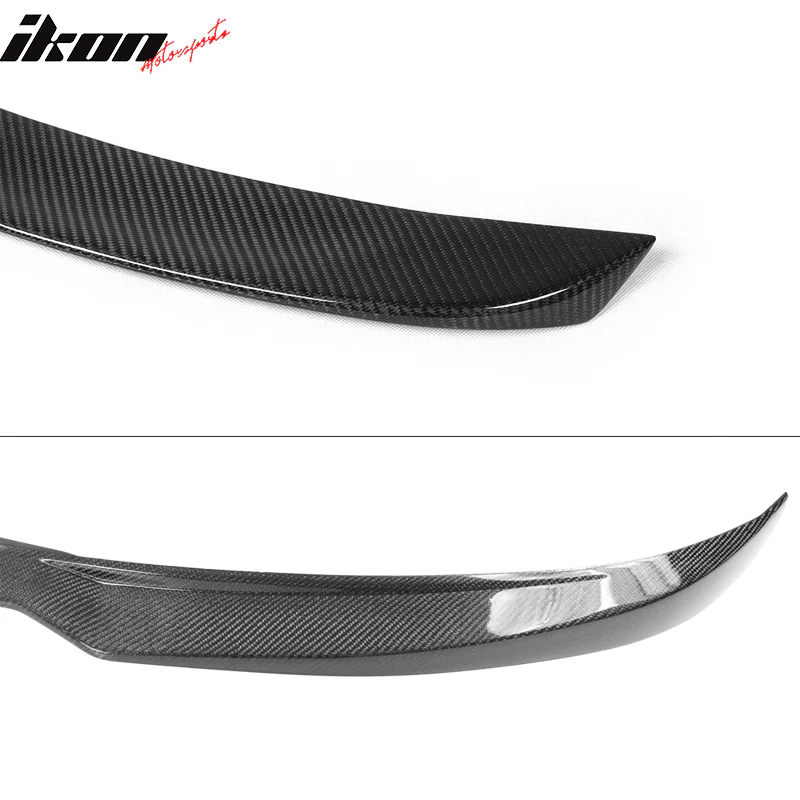 2012-2016 Tesla Model S Front Bumper Lip & OE Trunk Spoiler CF - Image 8