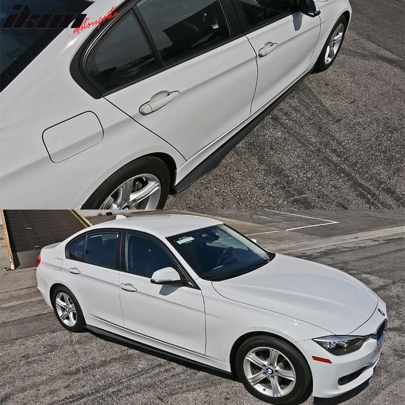 2012-2018 BMW 3 Series F30 CF Flat Bottom Line Side Skirt Extension - Image 2