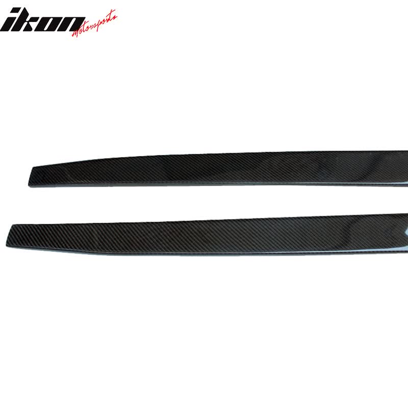 2012-2018 BMW 3 Series F30 CF Flat Bottom Line Side Skirt Extension - Image 4