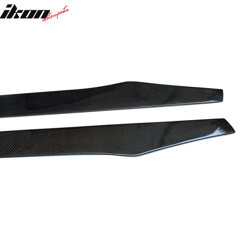 2012-2018 BMW 3 Series F30 CF Flat Bottom Line Side Skirt Extension - Image 5