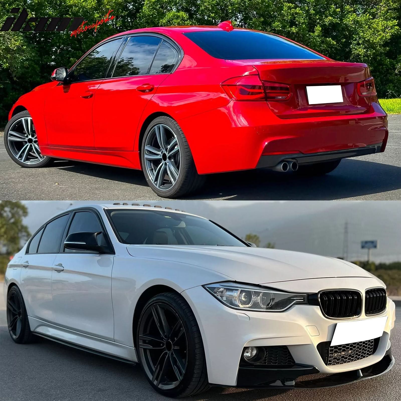 2012-2018 BMW 3-Series F30 M-Tech Side Skirts Front Rear Bumper Covers - Image 8