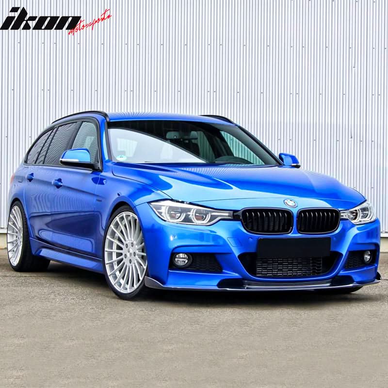 2012-2018 BMW F30 3 Series M Sport Front Bumper Lip Chin Spoiler - Image 3